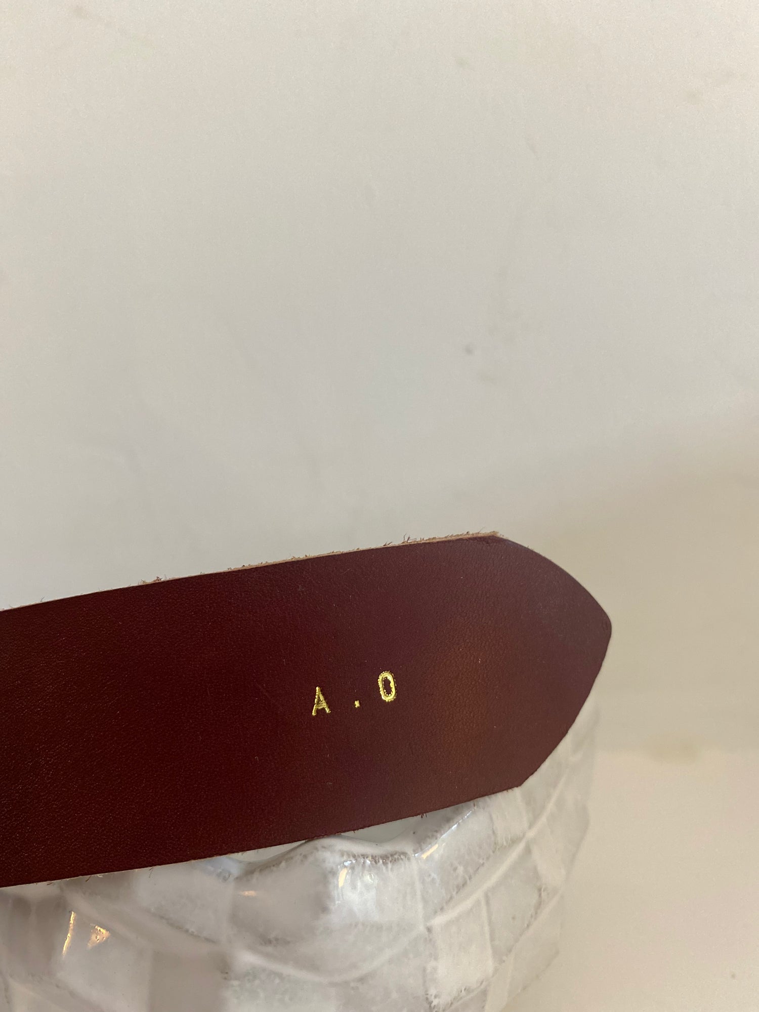 ceinture TRAVERSE avec initiales personnalisés