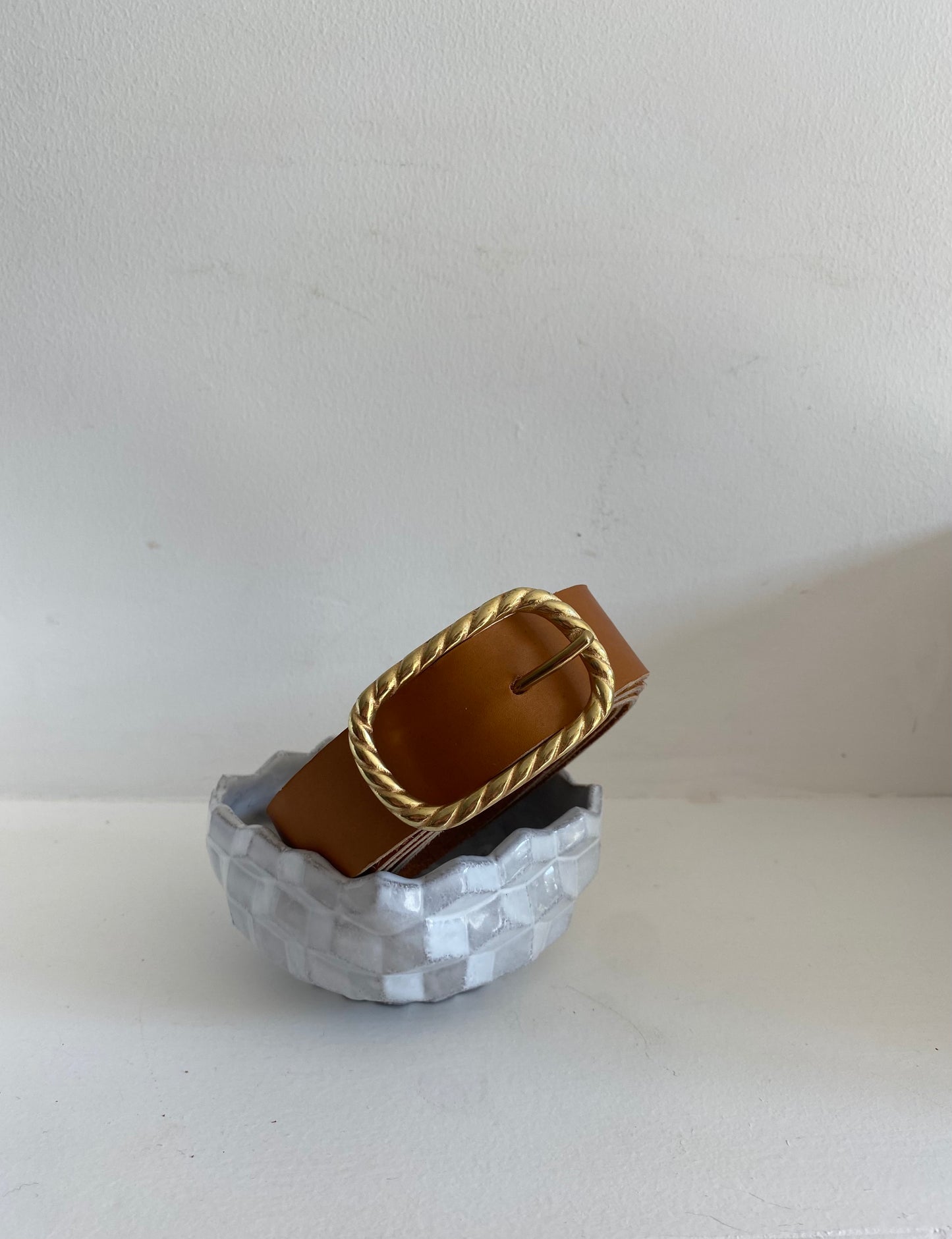 ceinture femme à boucle torsadée