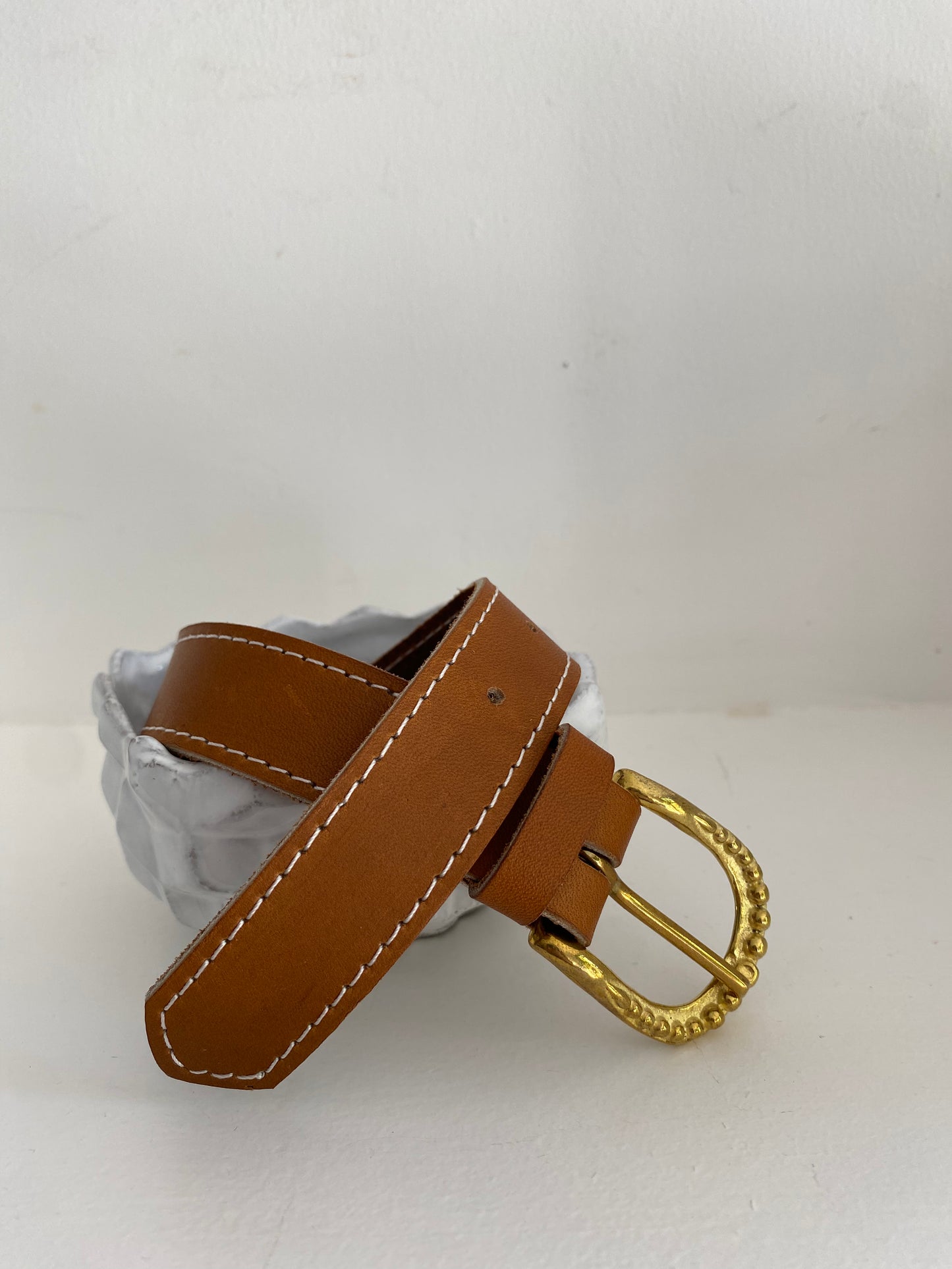 ceinture cuir naturel tannerie ancestrale alsacienne