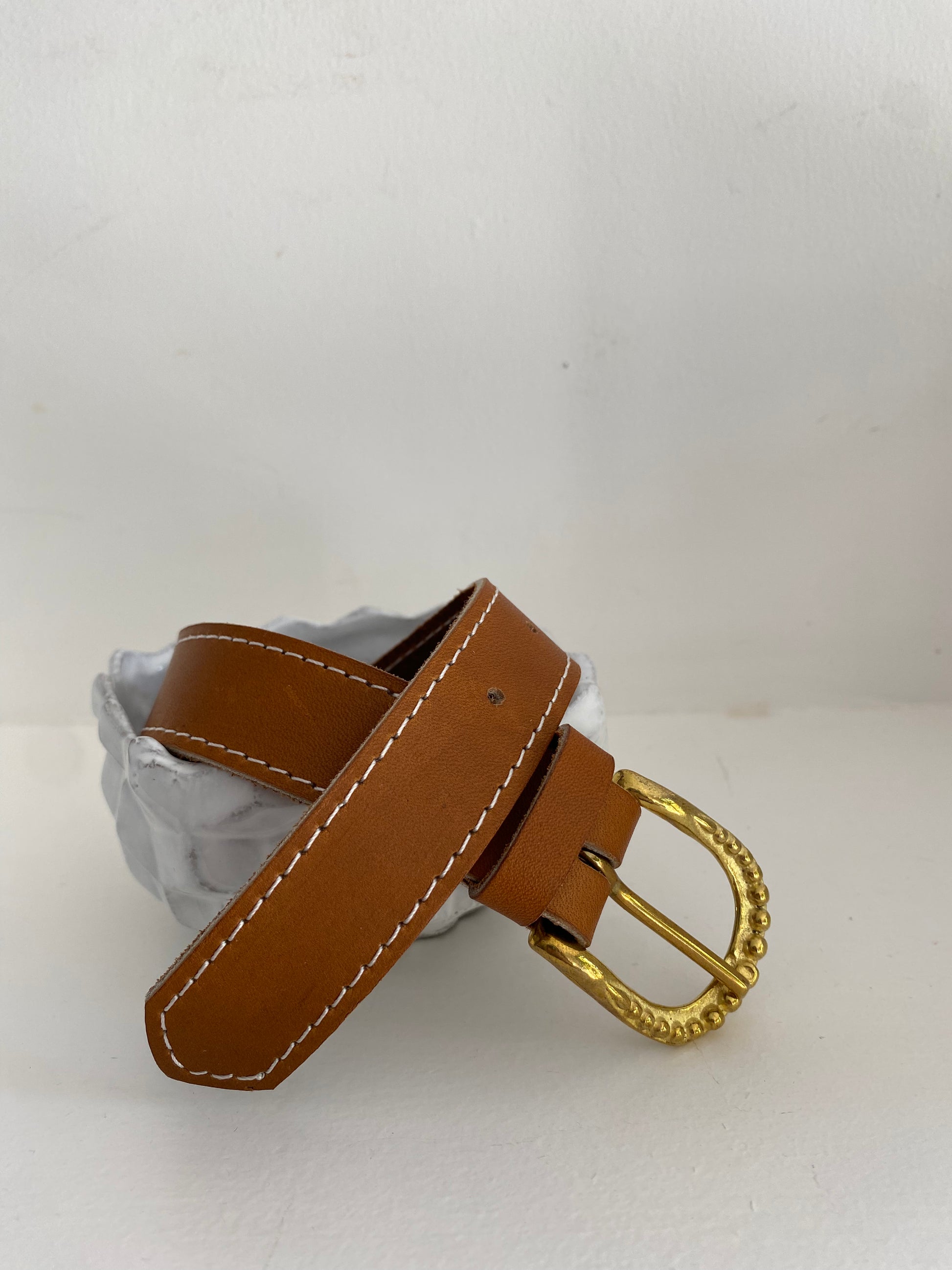 ceinture cuir naturel tannerie ancestrale alsacienne