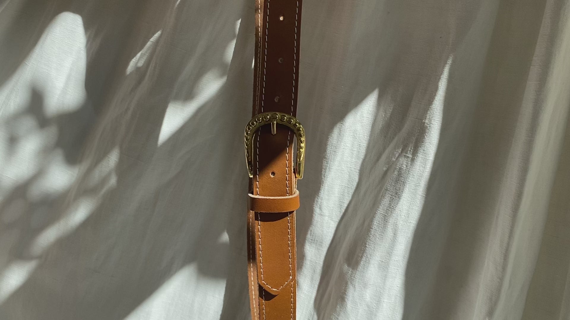 ceinture TRAVERSE cuir français d'exception boucle laiton veritable fabriquee a Paris